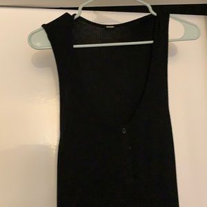 Monrow rib Henley tank jumpsuit